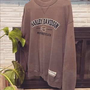Vintage Harley Davidson embroidered sweatshirt !